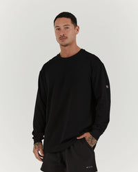 CLASSIC CONQUER LS TEE - BLACK