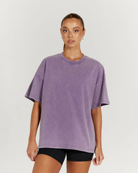 BOYFRIEND TEE - WASHED LILAC