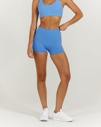 LUXE MINI SHORTS - AERIAL BLUE