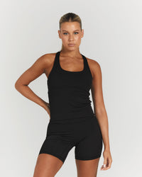 MOTION RACER BACK TOP - BLACK