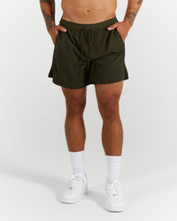 COMPOUND SHORTS 5" - ARMY GREEN