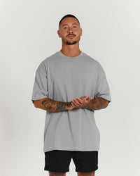 LIGHTWEIGHT OVERSIZED TEE - COOL GREY